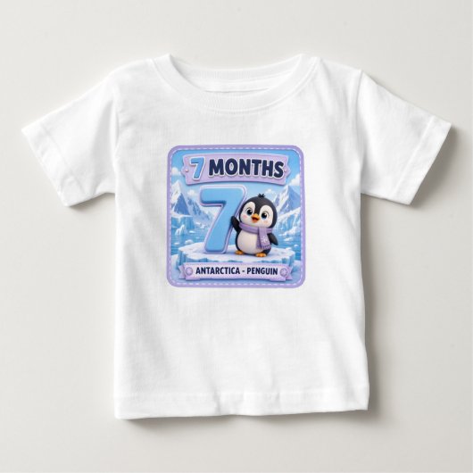 7ヶ月ベビーの成長記録 ベビーTシャツ (正面)