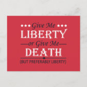 7与え月4日の私の自由と死 シーズンポストカード (正面)