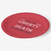 7与え月4日の私の自由と死 ペーパープレート (アングル)