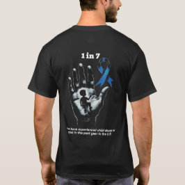 "7人に1人" 子供虐待防止啓発Tシャツ Tシャツ