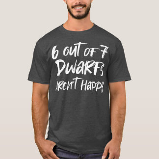 7人のうち6人が幸せではない Tシャツ