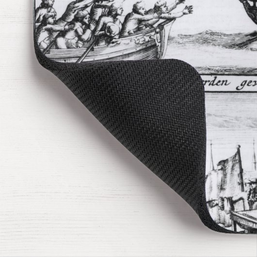 7人の司教はタワー1688年に行きます マウスパッド (コーナー)