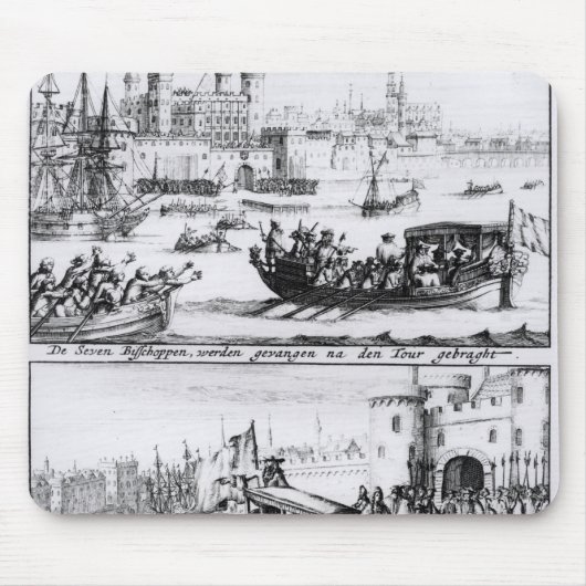 7人の司教はタワー1688年に行きます マウスパッド (正面)