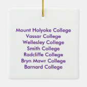 7人の姉妹は一緒に飾ります セラミックオーナメント (裏面)