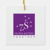 7人の姉妹は一緒に飾ります セラミックオーナメント (正面)