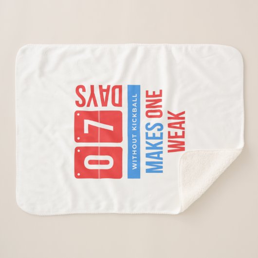7人の日がキックボールを持たないと弱くなる シェルパブランケット (正面(横))