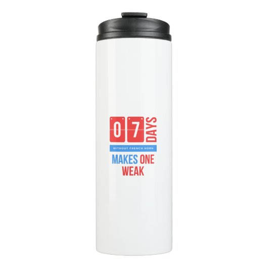 7人の日フランスのが角を持たないと弱くなる タンブラー (正面)