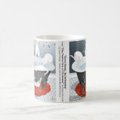 7人泳ぐな…ホリデー コーヒーマグカップ (中央)