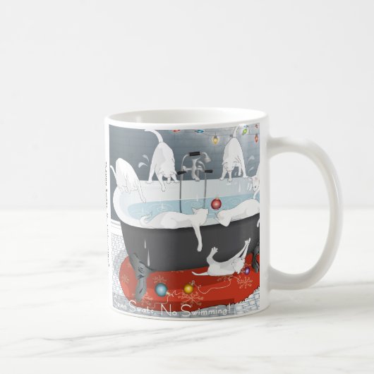 7人泳ぐな…ホリデー コーヒーマグカップ (右)