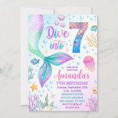 7人目の人魚の招待、7人の人魚に飛び込む 招待状 (正面)