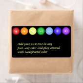 7個のチャクラとその記号 ラベル (インサイチュ)