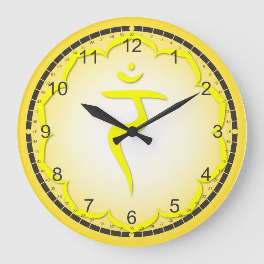 7個のチャクラの時計 ラージ壁時計 (正面)