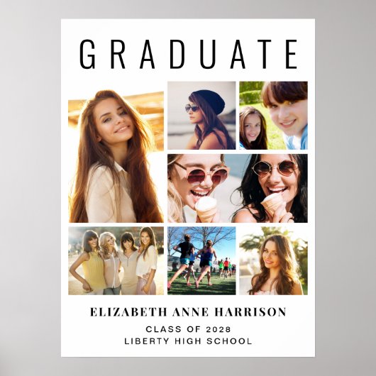 7写真モダン卒業パーティーへようこそ ポスター (正面)