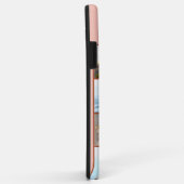 7写真モノグラムのコラージオンテラコッタピーチ Case-Mate iPhoneケース (裏面/右)