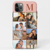 7写真モノグラムのコラージオンテラコッタピーチ Case-Mate iPhoneケース (裏面)