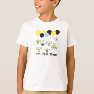 7匹の蜂私はこの多数です Tシャツ