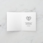 7周年オニキス結婚記念日パーソナライズカード カード (内部)