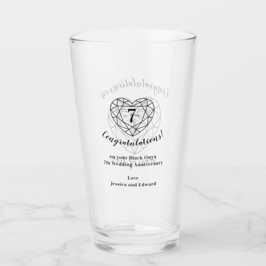 7周年ローブブラックオニクスカスタム タンブラーグラス (裏面)