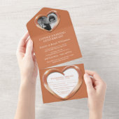 7周年結婚記念日のパーティーイベント オールインワン招待状 (貼ってはがせる)