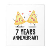 7周年結婚 ノートパッド (正面)