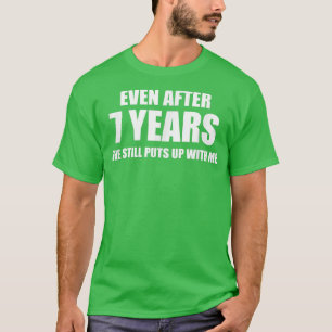 7周年記念おもしろい人間関係 Tシャツ