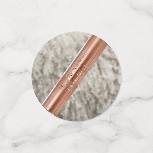 7周年記念ウールと銅ハート コンフェッティ (スモール正面)