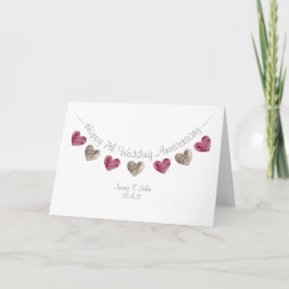 7周年記念ウ結婚ールハートカード カード