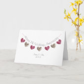 7周年記念ウ結婚ールハートカード カード (黄色い花)