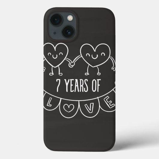 7周年記念ギフトチョークハート Case-Mate iPhoneケース (裏面)