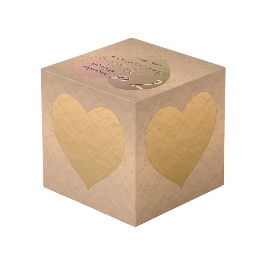 7周年記念コ結婚ンパリーハートフォトキューブ フォトキューブ (裏面アングル)