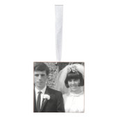 7周年記念ハートの写真 キューブオーナメント (右)