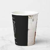 7周年記念ブラックオニキスハートフォト紙カップ 紙コップ (左)