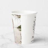 7周年記念ブラックオニックスハート写真白 紙コップ (右)