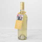 7周年記念写真結婚ゴールデンサファイア ボトルネックタグ (アングル)