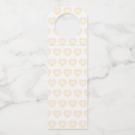 7周年記念写真結婚ゴールデンサファイア ボトルネックタグ (裏面)