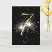 7周年記念結婚のスパーラー カード (黄色い花)