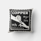 7周年記念結婚ギフト伝統的アイアン クッション (裏面)