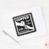 7周年記念結婚ギフト伝統的アイアン スクエアシール (封筒)