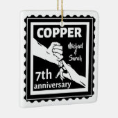 7周年記念結婚ギフト伝統的アイアン セラミックオーナメント (右)