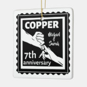 7周年記念結婚ギフト伝統的アイアン セラミックオーナメント (左)