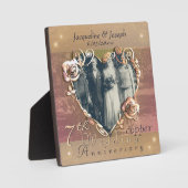 7周年記念結婚バラ写真プラーク フォトプラーク (正面)