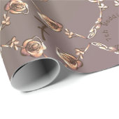 7周年記念結婚バラ ラッピングペーパー (ロールコーナー)
