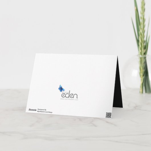 7周年記念結婚ブラックハートカード カード (裏面)