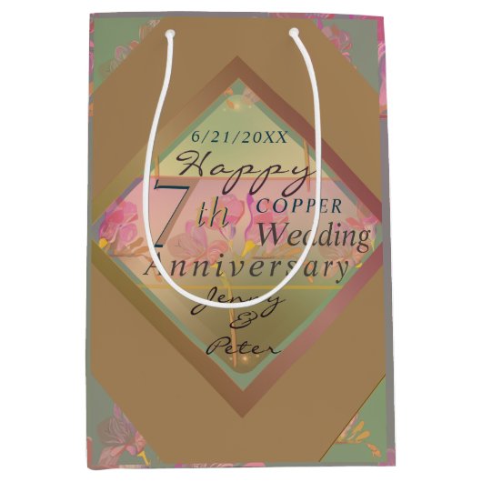 7周年記念結婚抱き枕 ミディアムペーパーバッグ (正面)