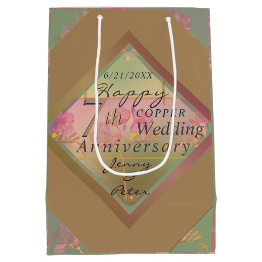 7周年記念結婚抱き枕 ミディアムペーパーバッグ (裏面)