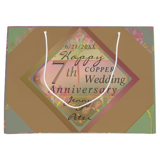 7周年記念結婚抱き枕 ラージペーパーバッグ (正面)