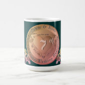 7周年記念結婚銅フェシア コーヒーマグカップ (中央)