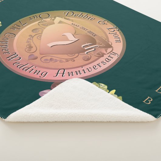 7周年記念結婚銅フェシア シェルパブランケット (3/4)