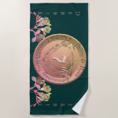 7周年記念結婚銅フェシア ビーチタオル (正面)