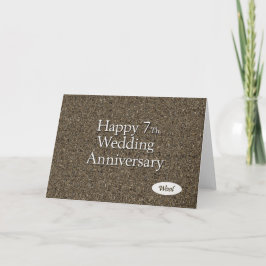 7周年記念 結婚記念日 ウール カード